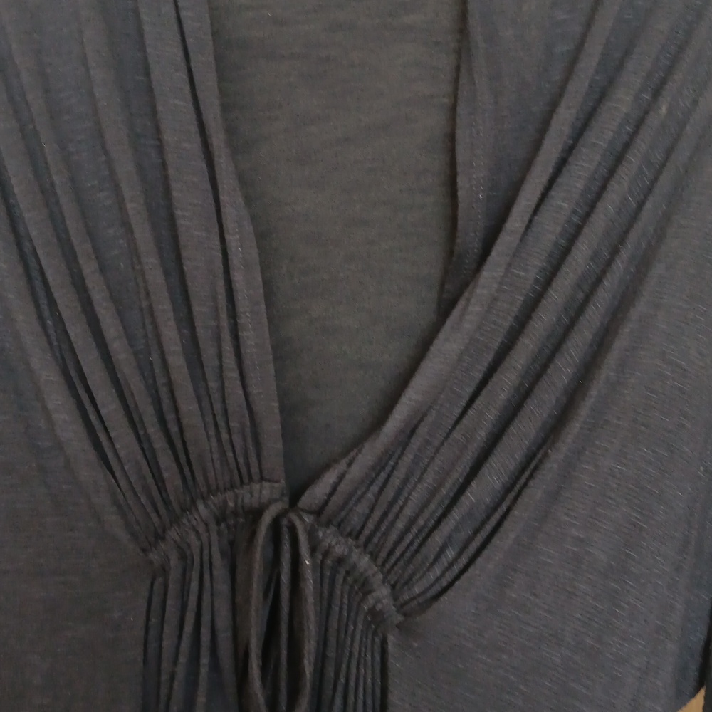Navy Ruched Waist Size Small Jacket or Sweater.Good condition - Picture 7 of 8
